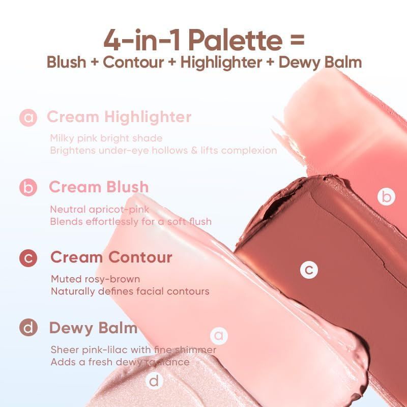 Judydoll Blush &amp; Highlight Palette #03 Lilac Ballet