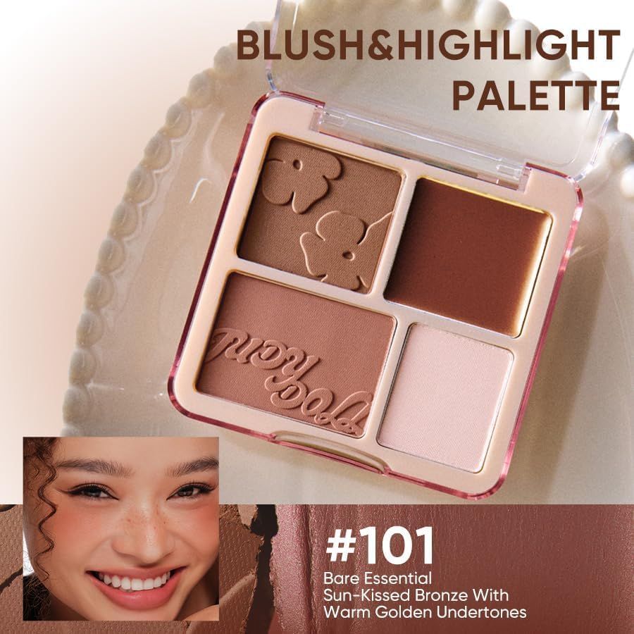 Judydoll Blush &amp; Highlight Palette #101 Bare Essential