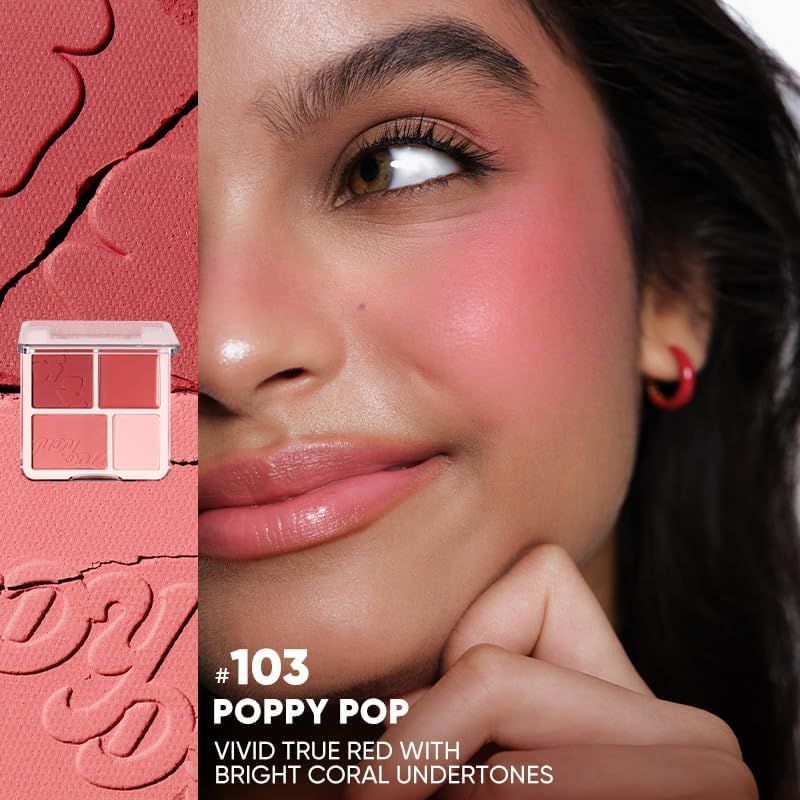 Judydoll Blush &amp; Highlight Palette #103 Poppy Pop
