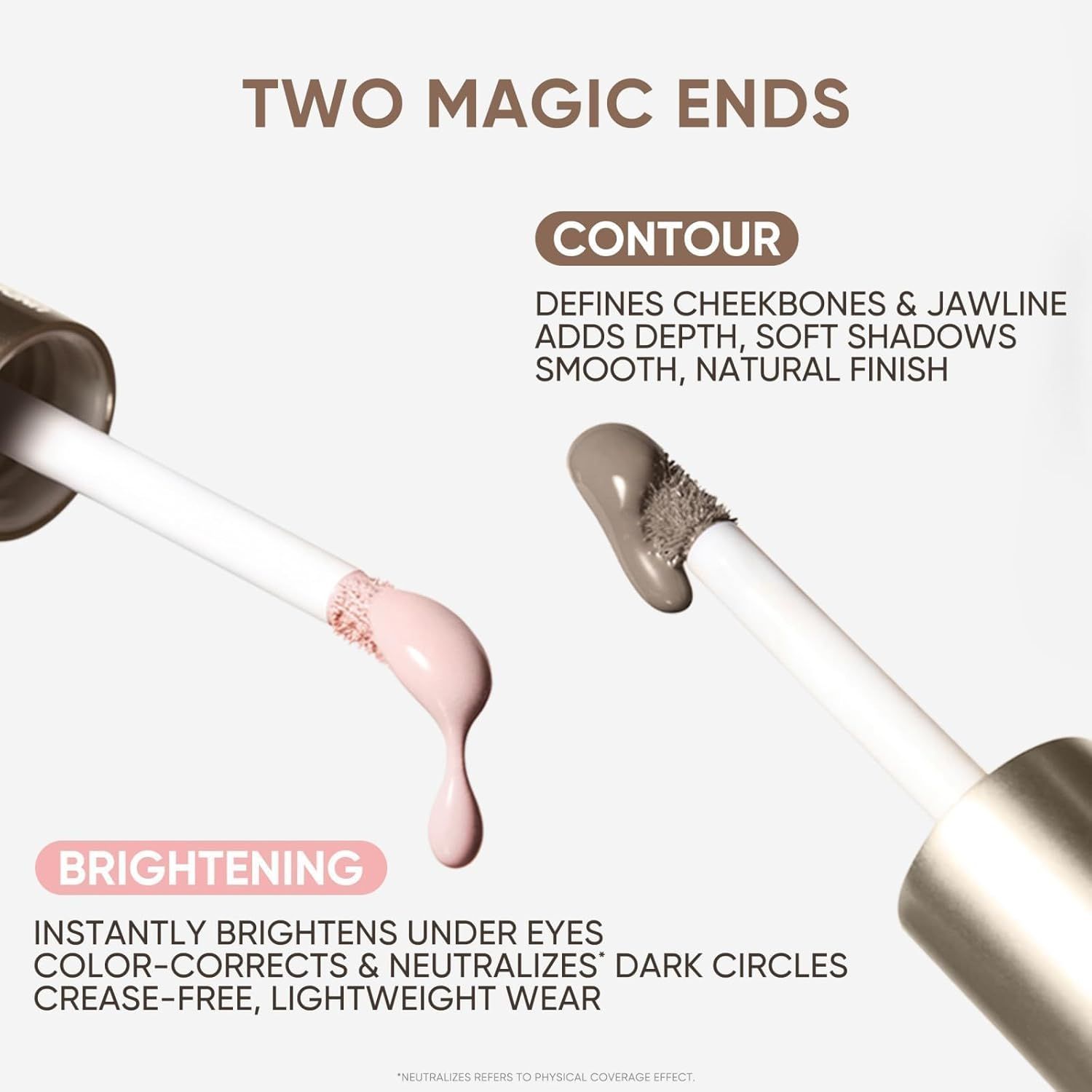 Judydoll Liquid Contour &amp; Under Eye Brightening Duo #01 Fair With Cool Undertones