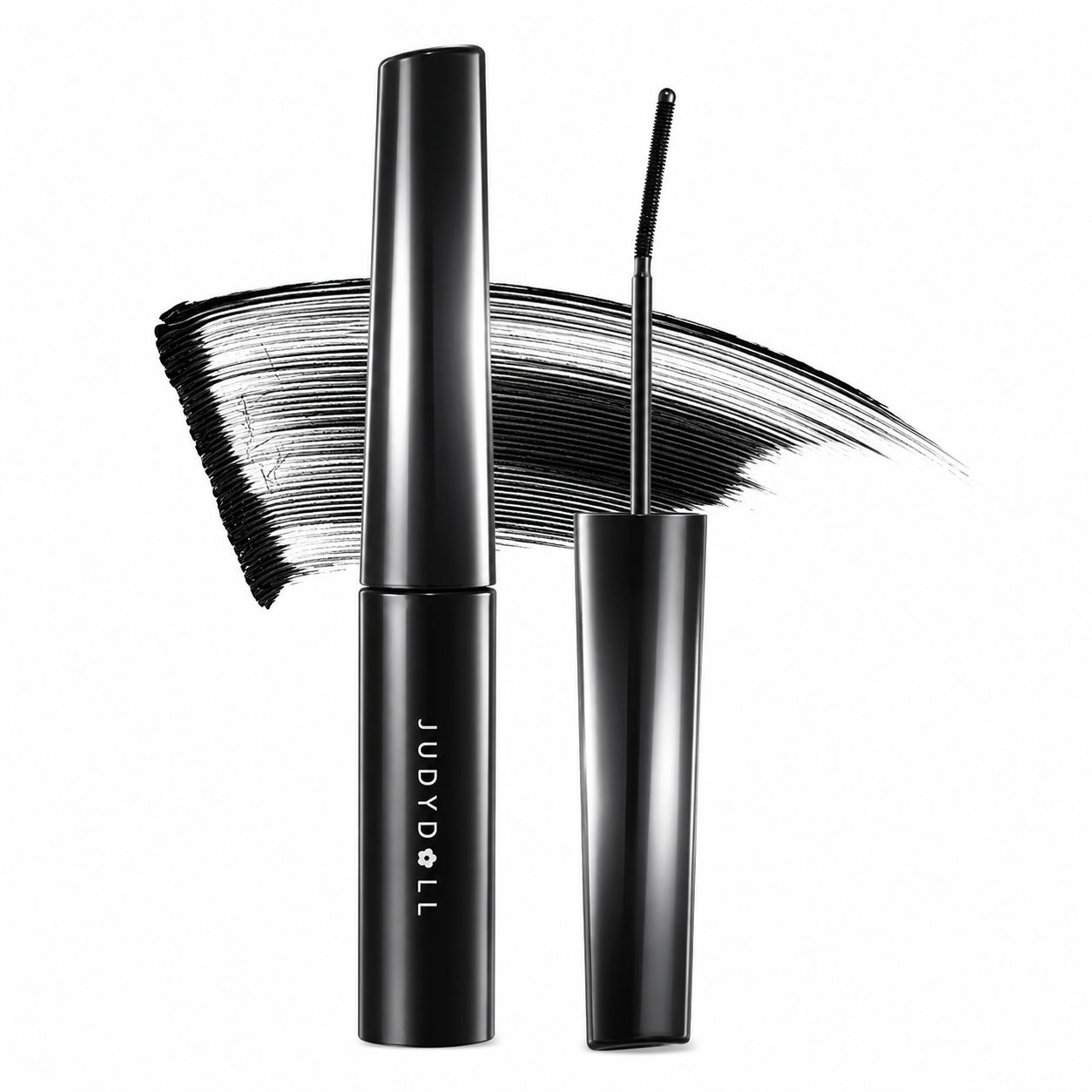 Judydoll 3D 6°Curling Eyelash Iron Mascara Curly#01 Black (50% More)