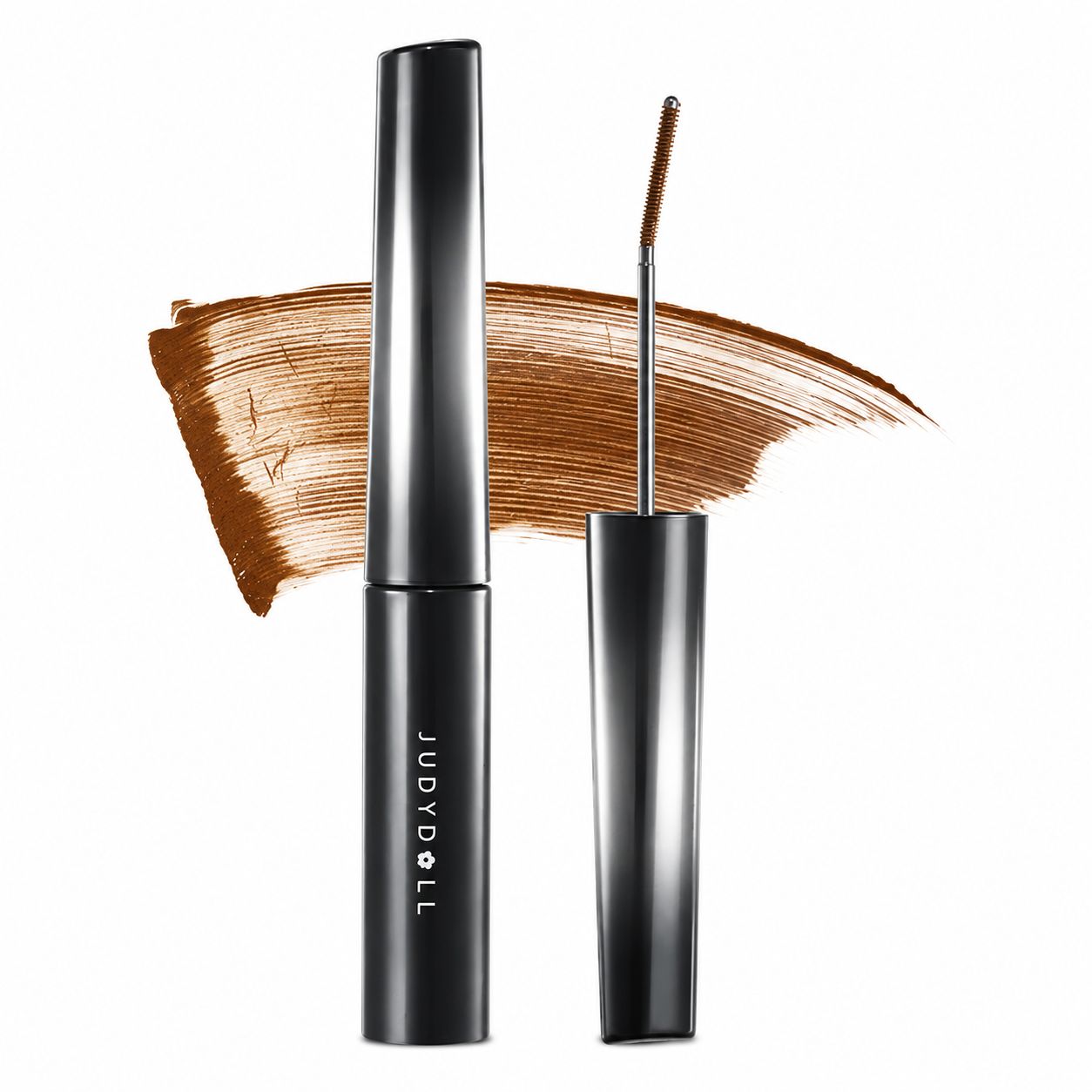 Judydoll 3D 6°Curling Eyelash Iron Mascara Curly#02 Brown (50% More)