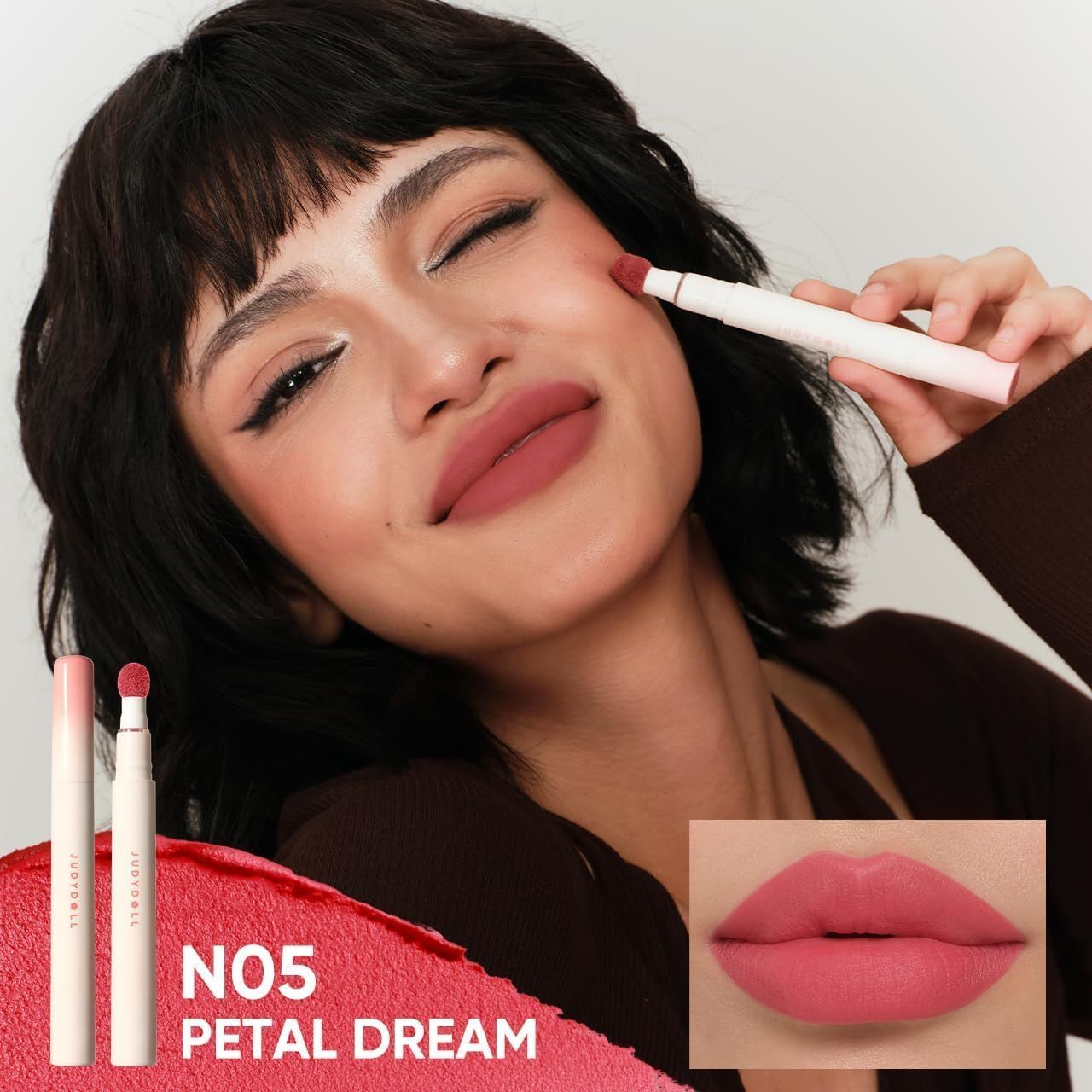 Judydoll Cushion Matte Lock Lip Cream #N05 Petal Dream