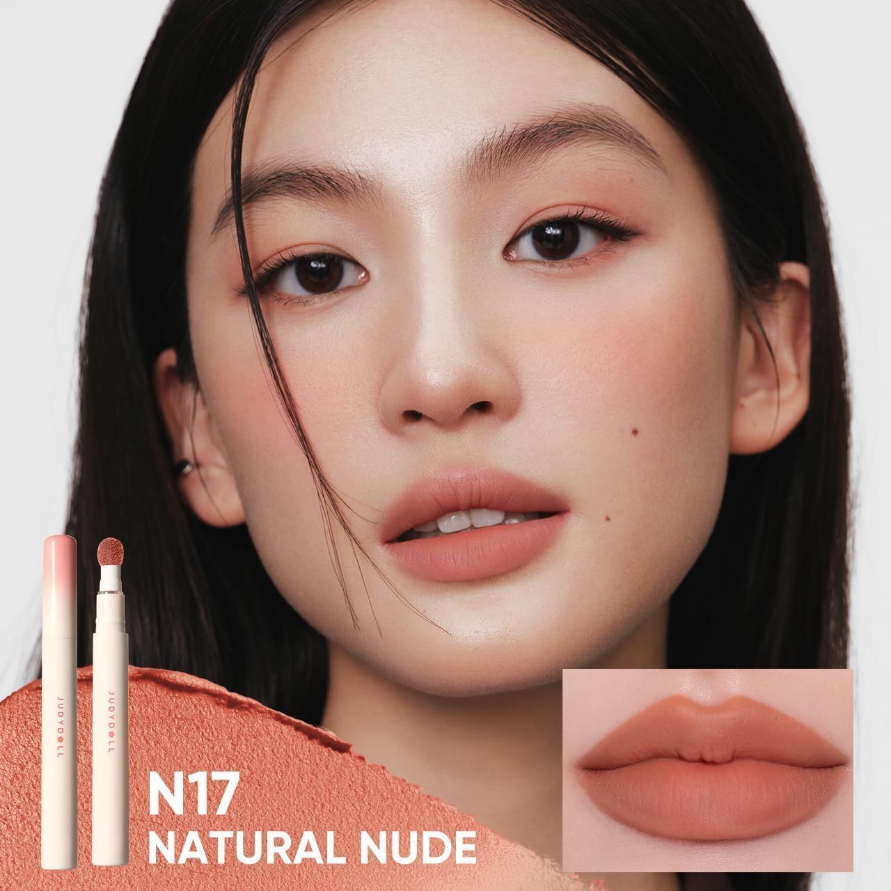 Judydoll Cushion Matte Lock Lip Cream #N17 Natural Nude