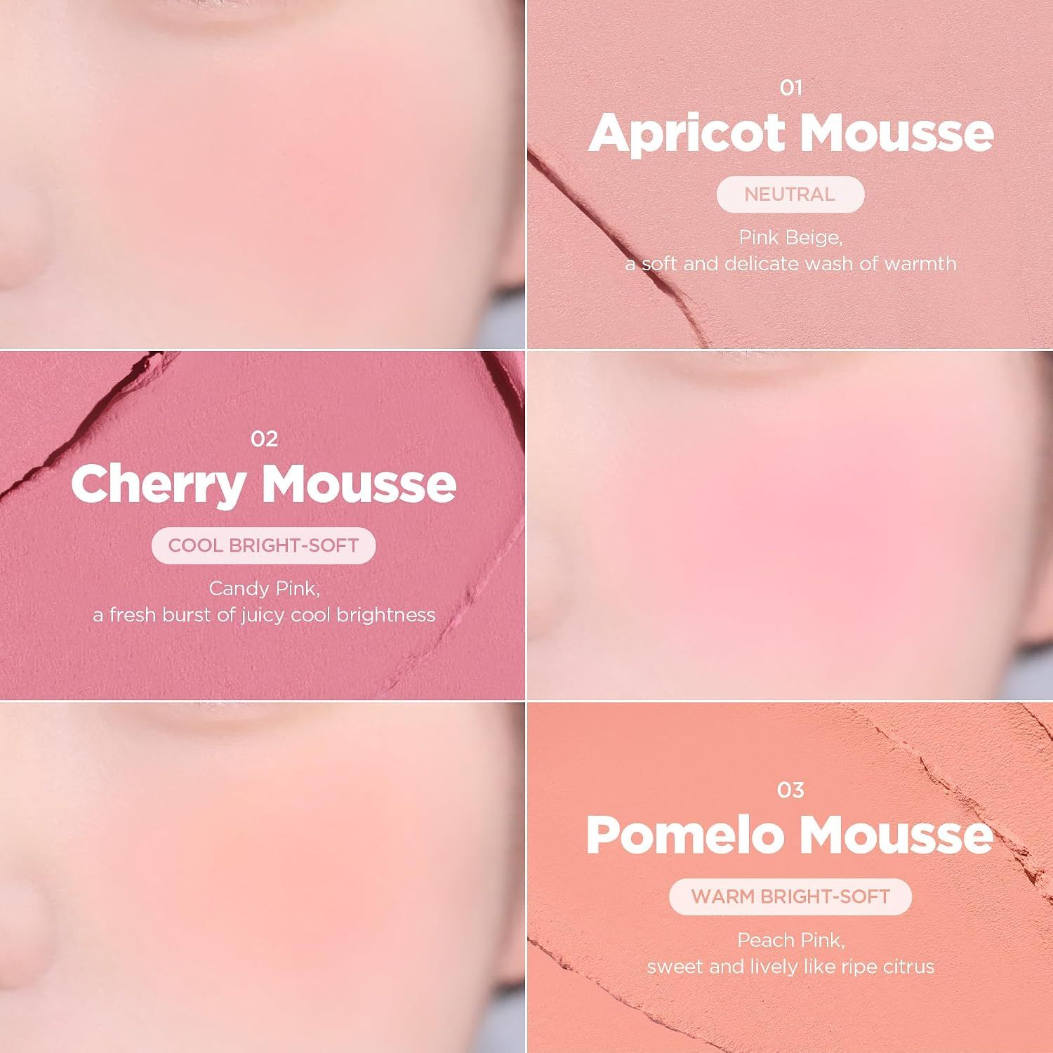 Lilybyred Luv Beam Cheek Mousse #01 Apricot Mousse (Limited Edition)