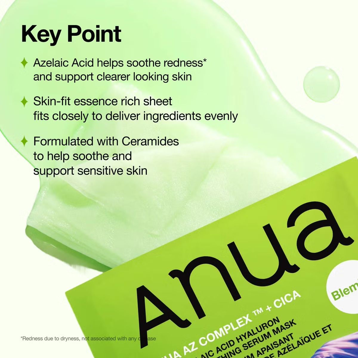 Anua K-Pop Demon Hunters Azelaic Acid Soothing Serum Mask 1 Sheet