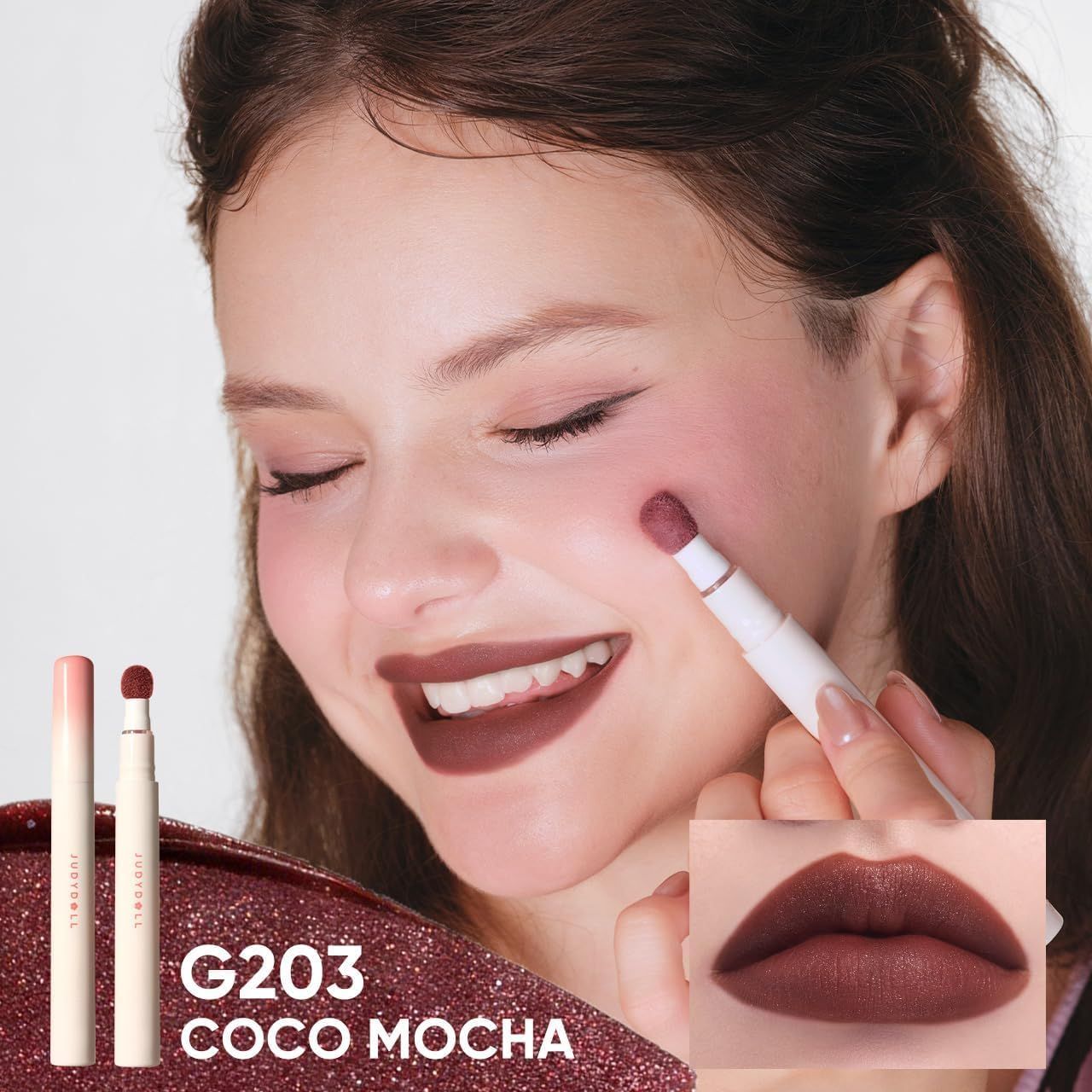 Judydoll Cushion Matte Lock Lip Cream #G203 Coco Mocha