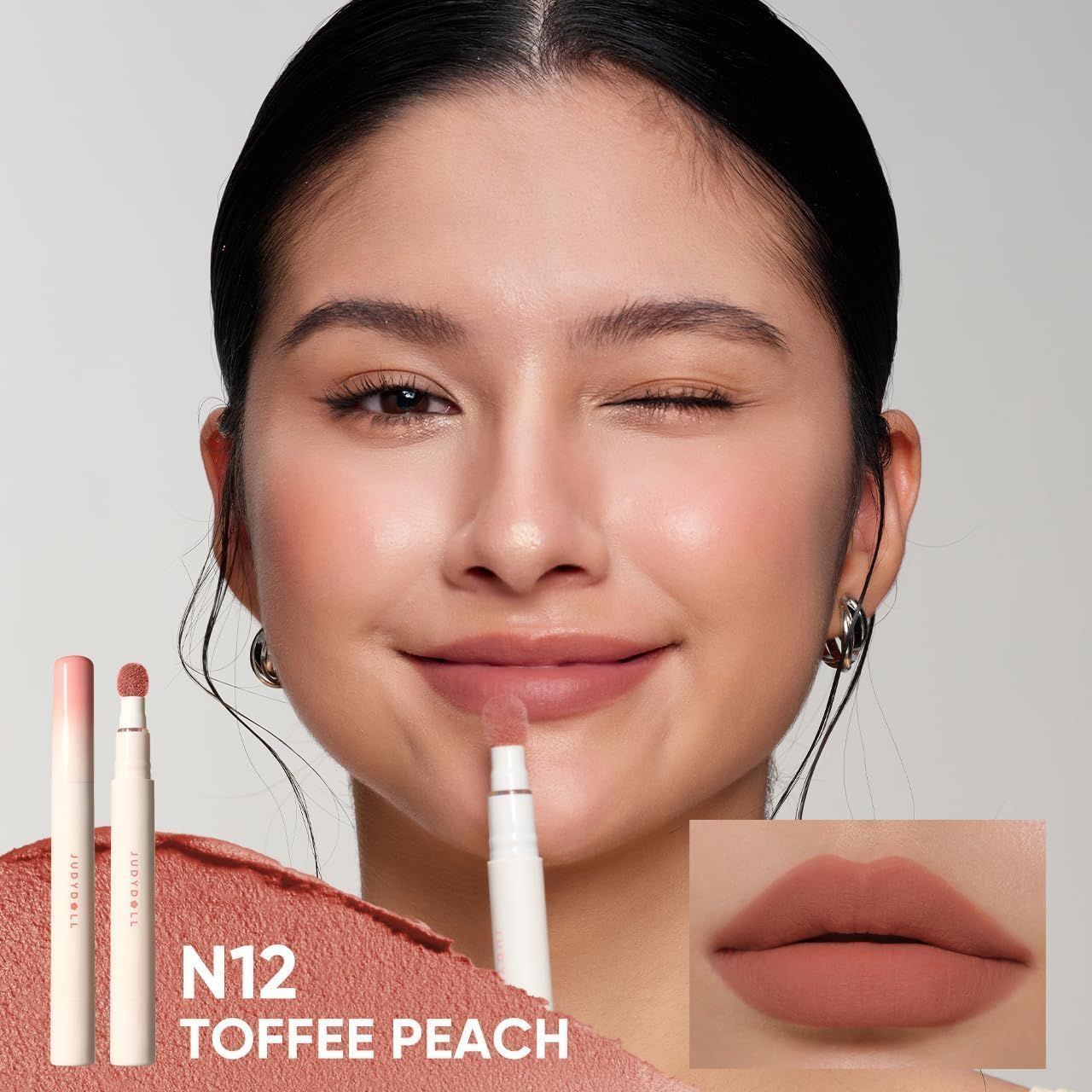 Judydoll Cushion Matte Lock Lip Cream #N12 Toffee Peach