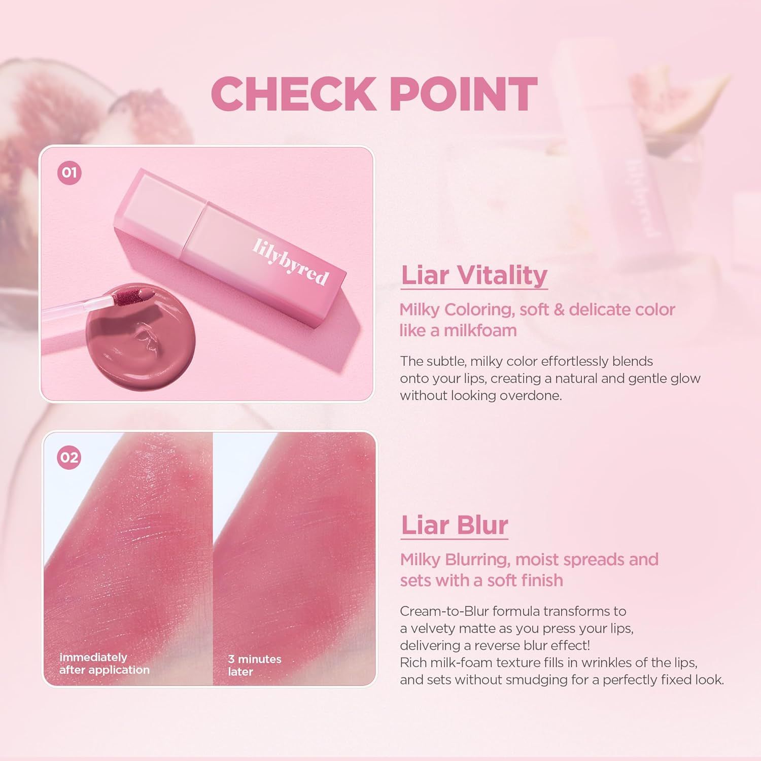 Lilybyred Sweet Liar Milky Tint #01 Vanilla Bean Cream