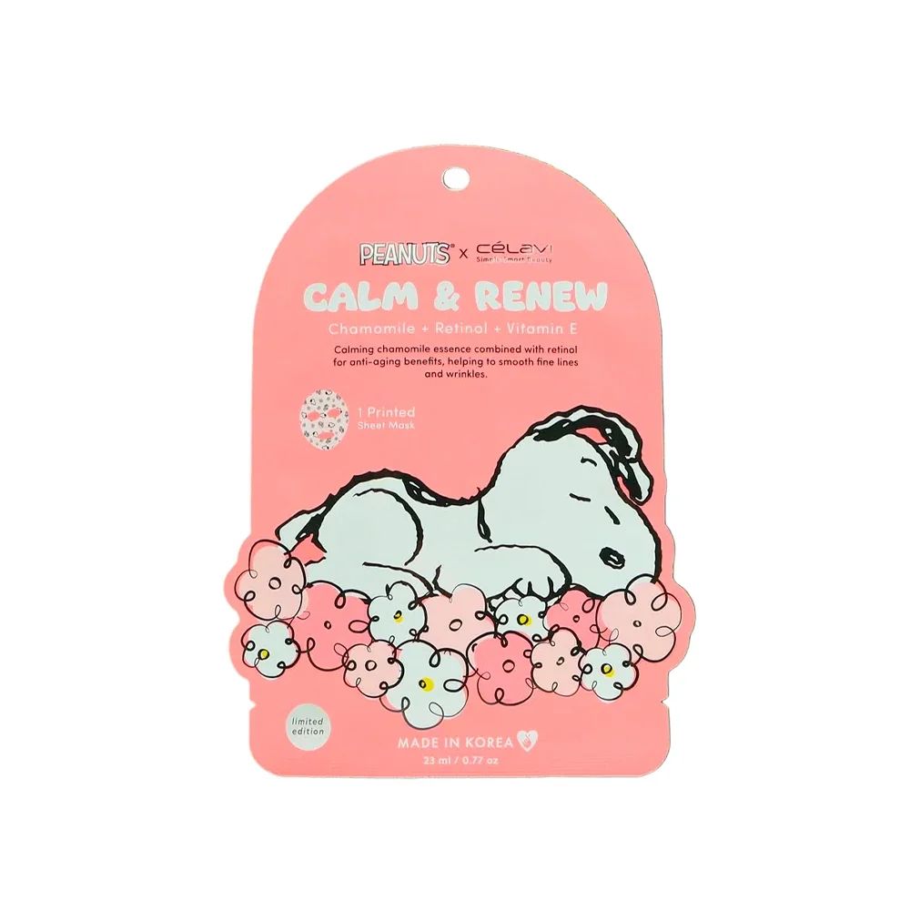 Celavi Peanuts Calm And Renew Face Mask (Chamomile+Retinol+Vitamin E)