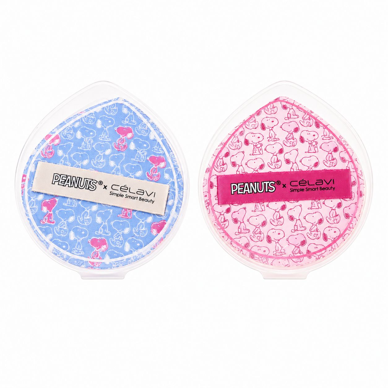 Celavi Peanuts Snoopy Air Cushion Puff 2pcs