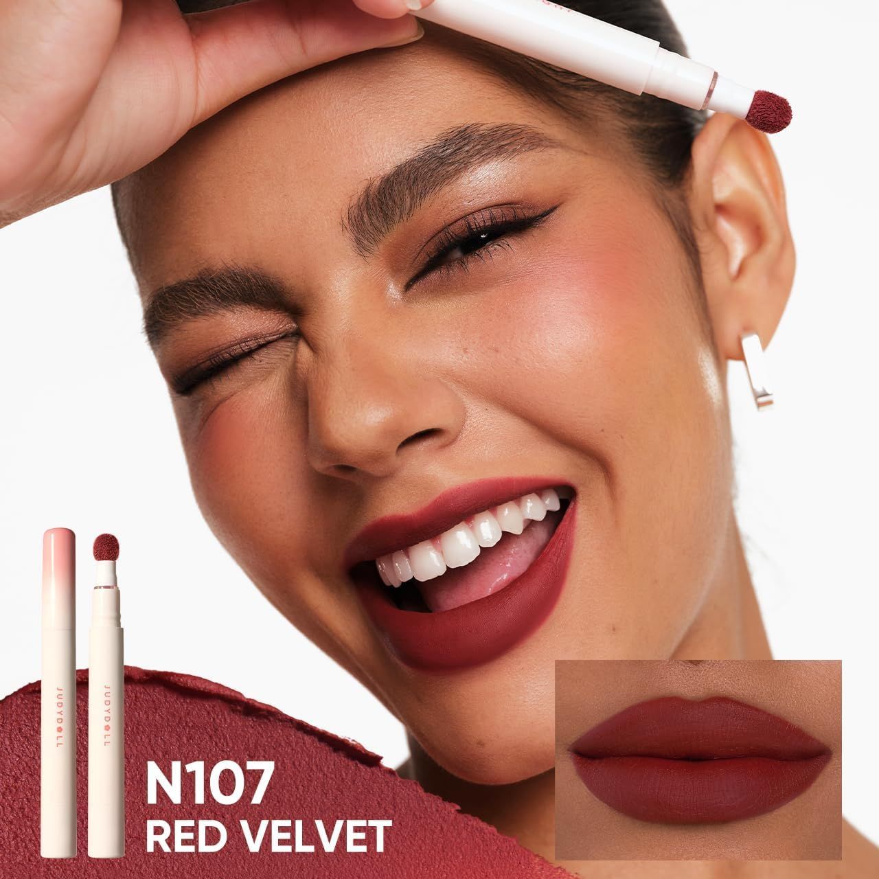Judydoll Cushion Matte Lock Lip Cream #N107 Red Velvet