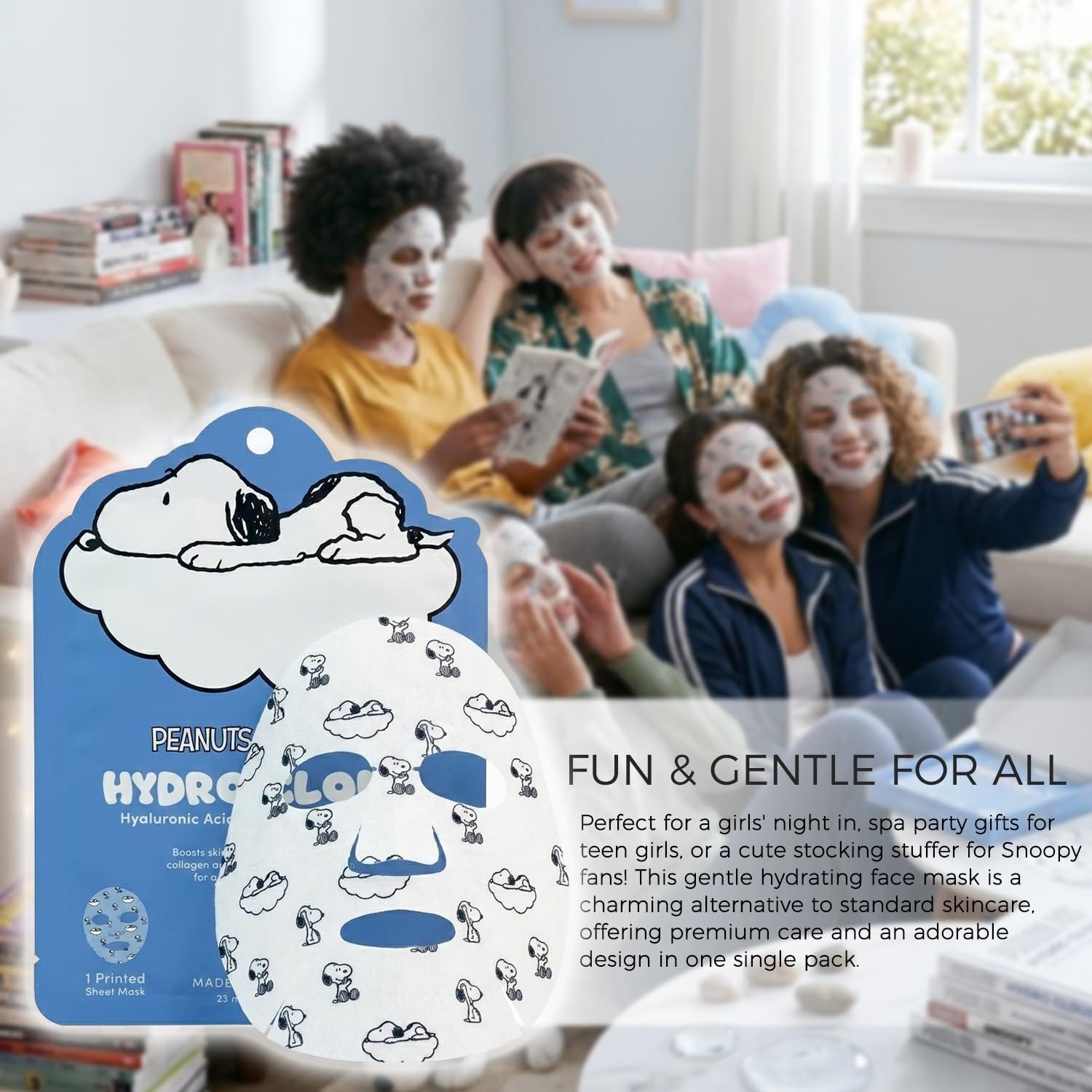 Celavi Peanuts Hydro Cloud Face Mask (Hyaluronic Acid+Collagen+Coconut)