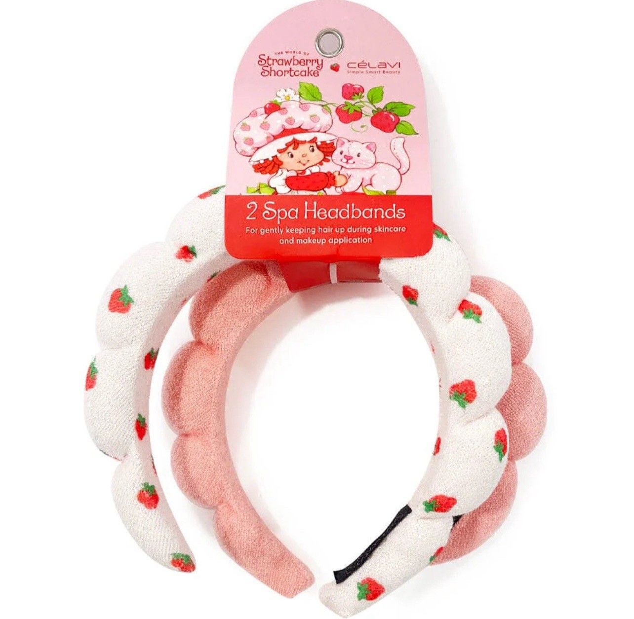 Celavi Strawberry Shortcake Sponge Headband 2pc