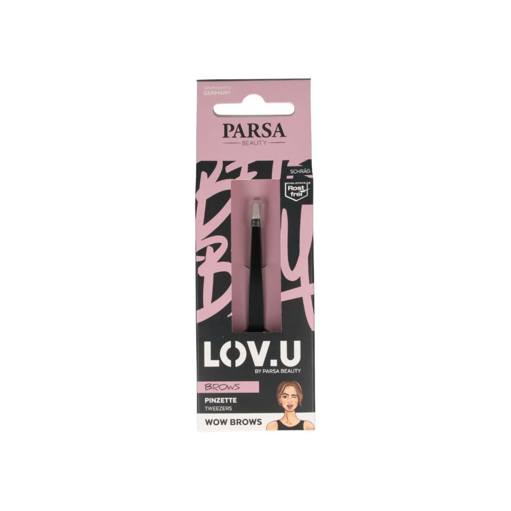 Parsa Beauty LOV.U Eyebrow Tweezers - Black