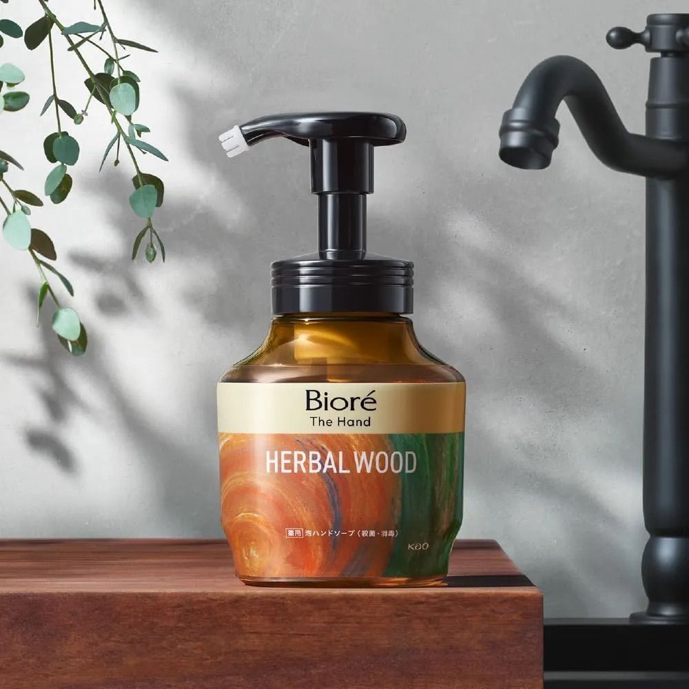 Kao Biore The Hand Peaceful Days Deep Foaming Hand Soap - Herbal Woody 280ml