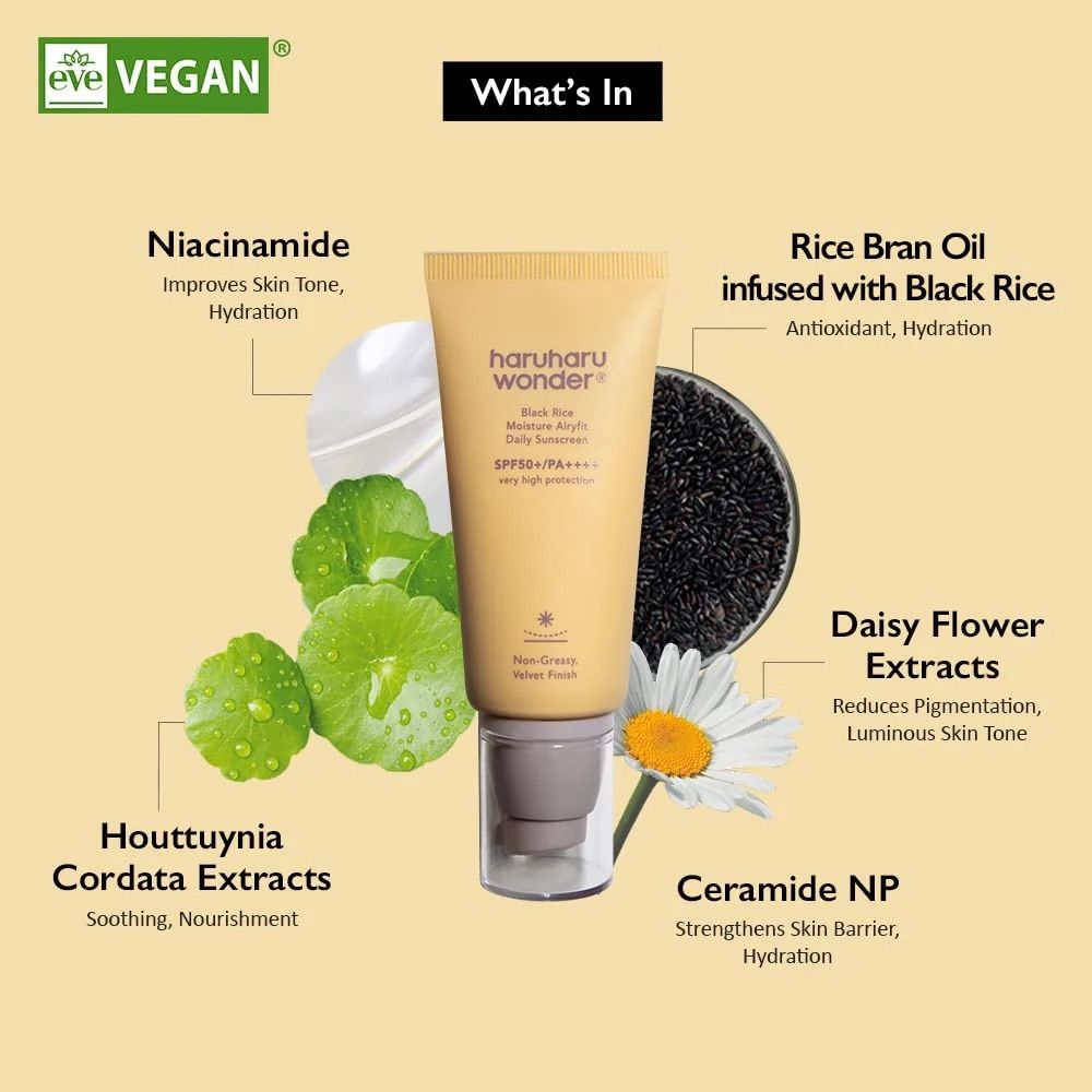 Haruharu Wonder Black Rice Moisture Airyfit Daily Sunscreen SPF50+PA++++