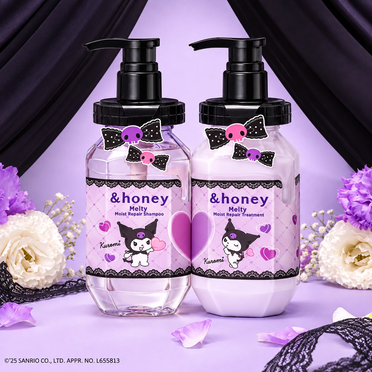 Vicrea &amp;Honey Melty Moist Repair Shampoo 1.0 440ml (Kuromi Limited)