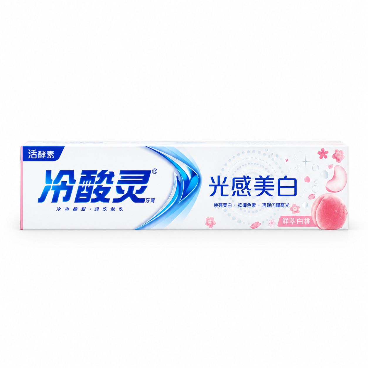 Lengsuanling Whitening Stain Removal Toothpaste White Peach 140ml (For Sensitive Gum)