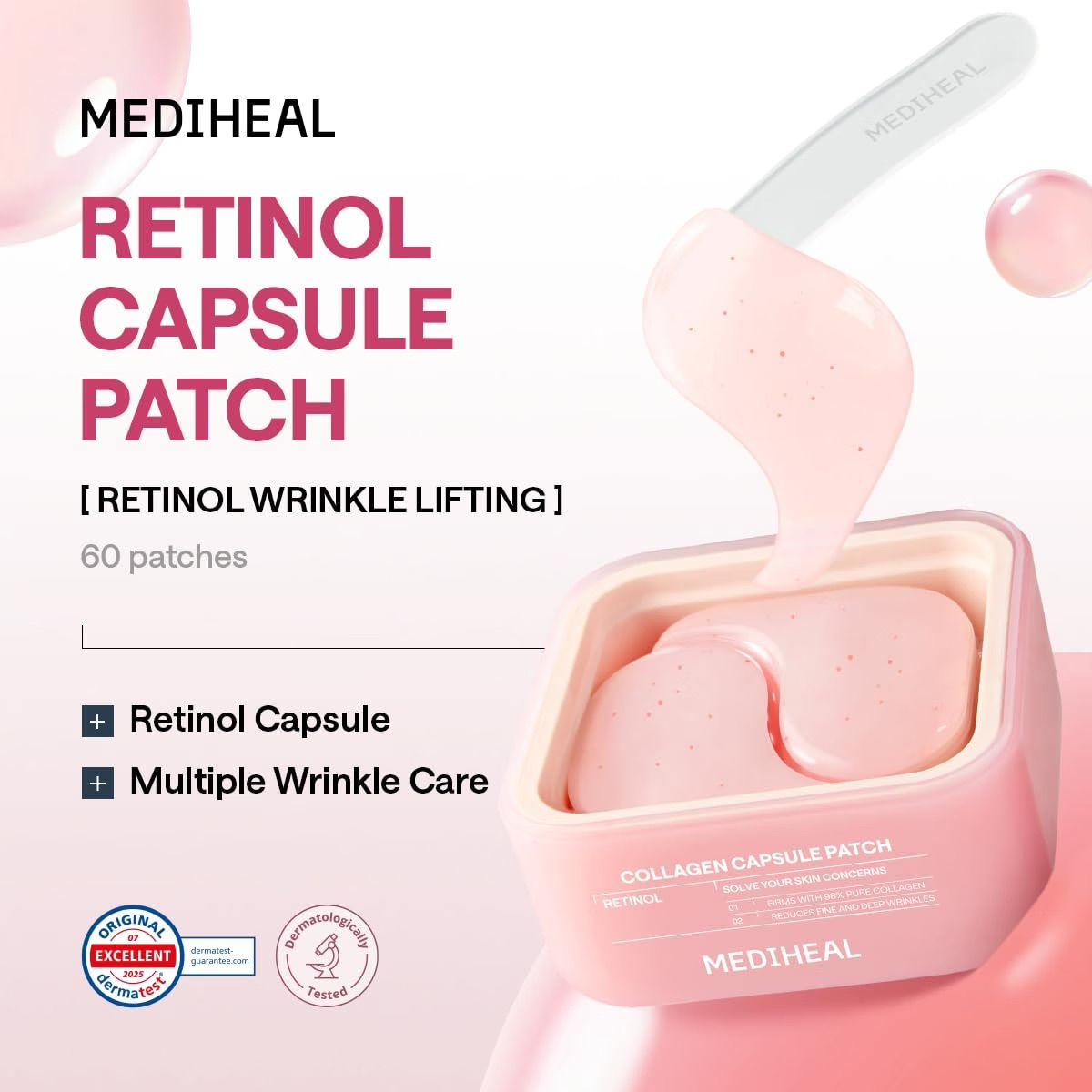 Mediheal Collagen Capsule Patch Retinol 60pcs/Box