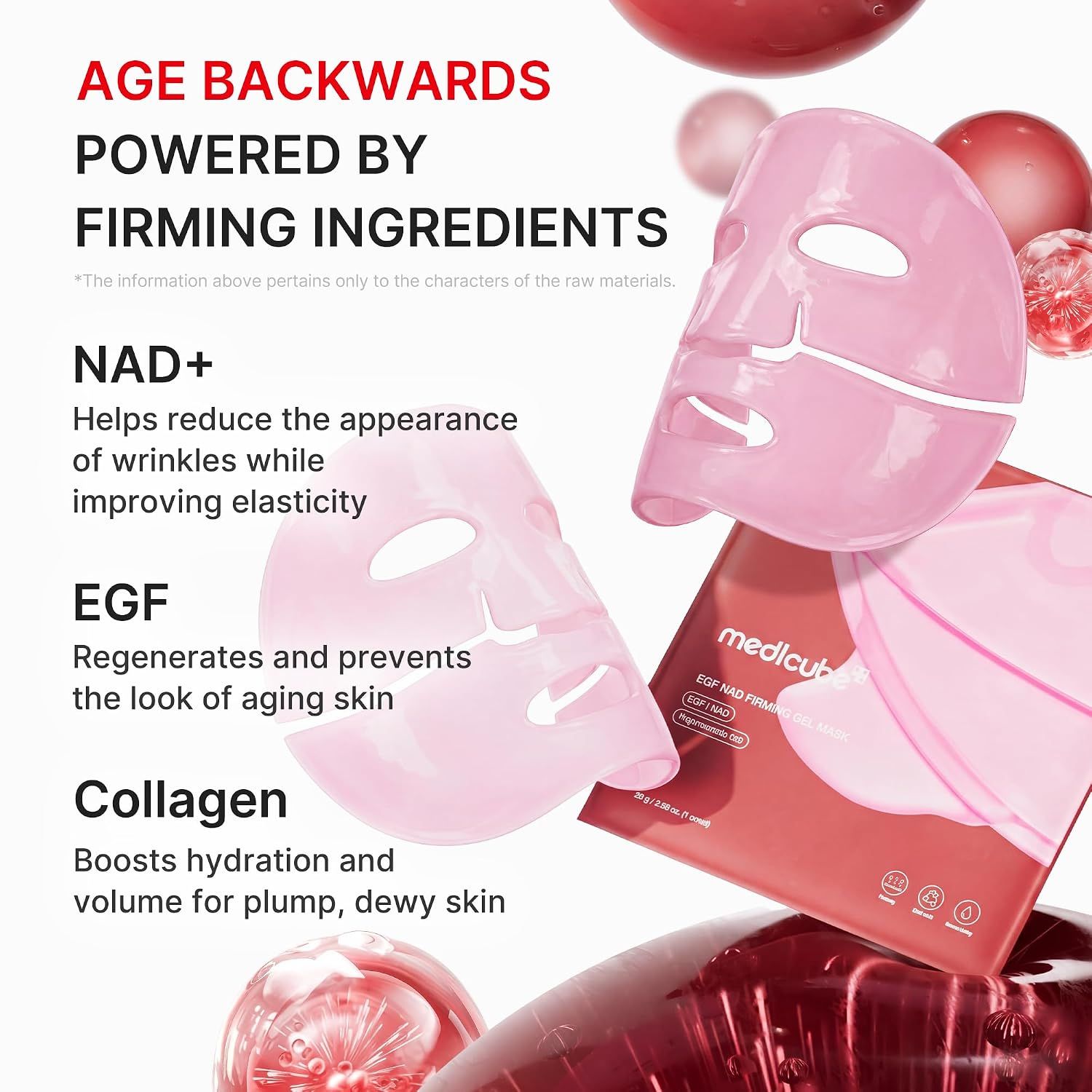 Medicube EGF NAD Firming Gel Mask 4 Sheets/Box