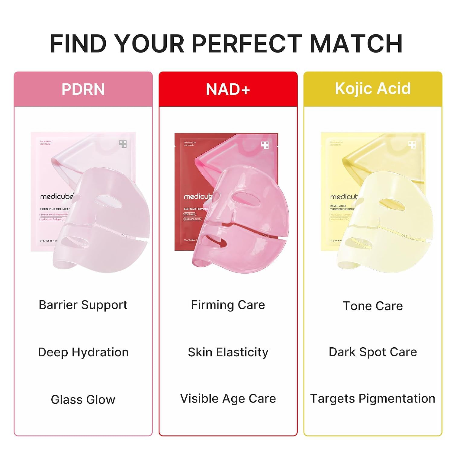 Medicube EGF NAD Firming Gel Mask 4 Sheets/Box