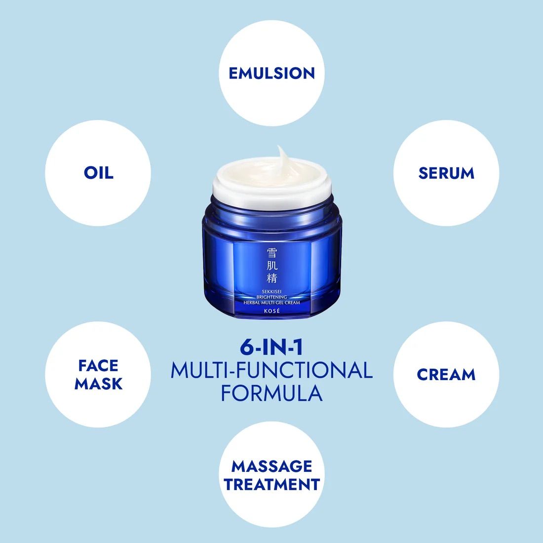 Kose Sekkisei Brightening Herbal Multi Gel Cream 78ml