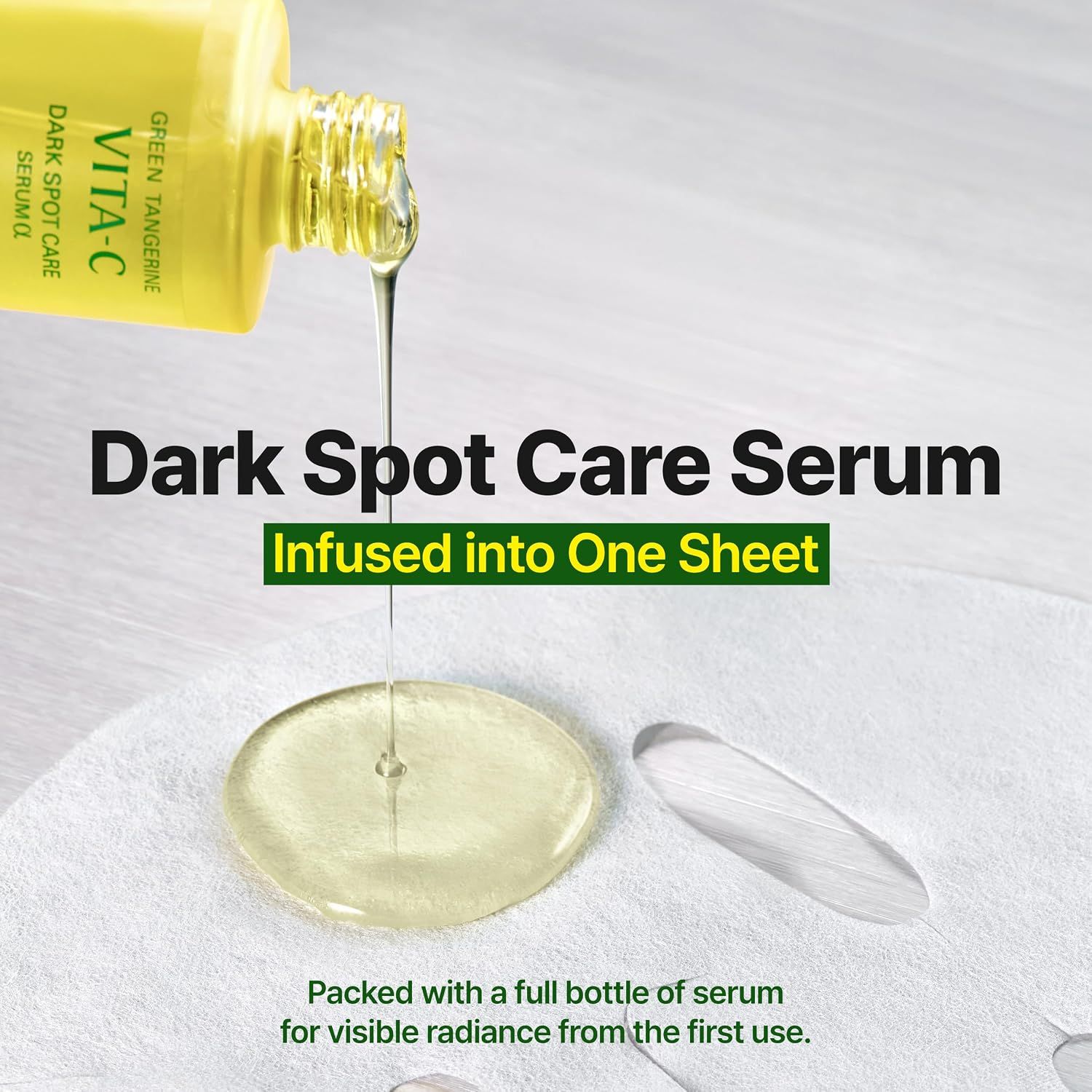 Goodal Green Tangerine Vita C Dark Spot Care Serum Sheet Mask Alpha 5pcs/Box