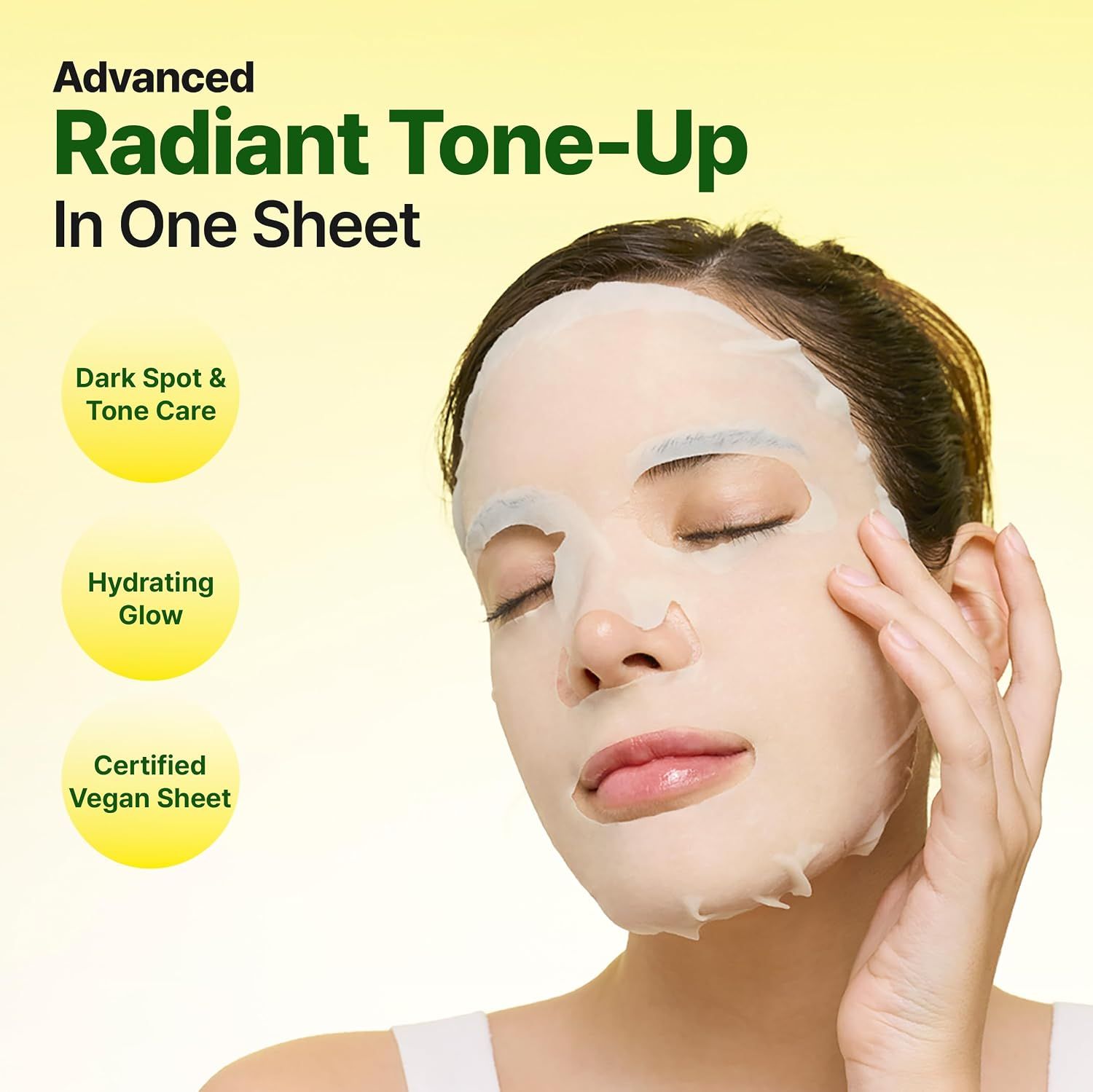 Goodal Green Tangerine Vita C Dark Spot Care Serum Sheet Mask Alpha 5pcs/Box