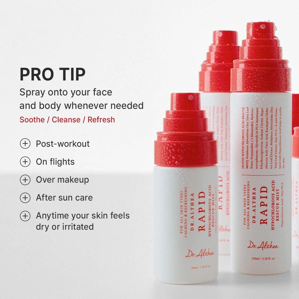 Dr. Althea Rapid Hypochlorous Acid Rescue Mist 100ml