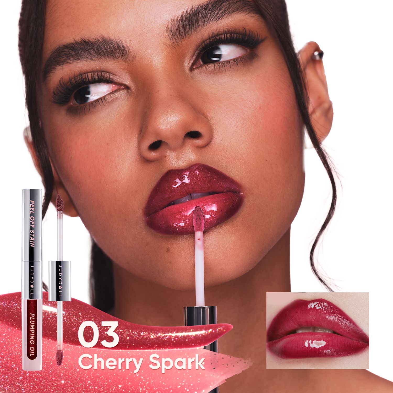 Judydoll Peel Off Stain &amp; Plumping Oil #03 Cherry Spark
