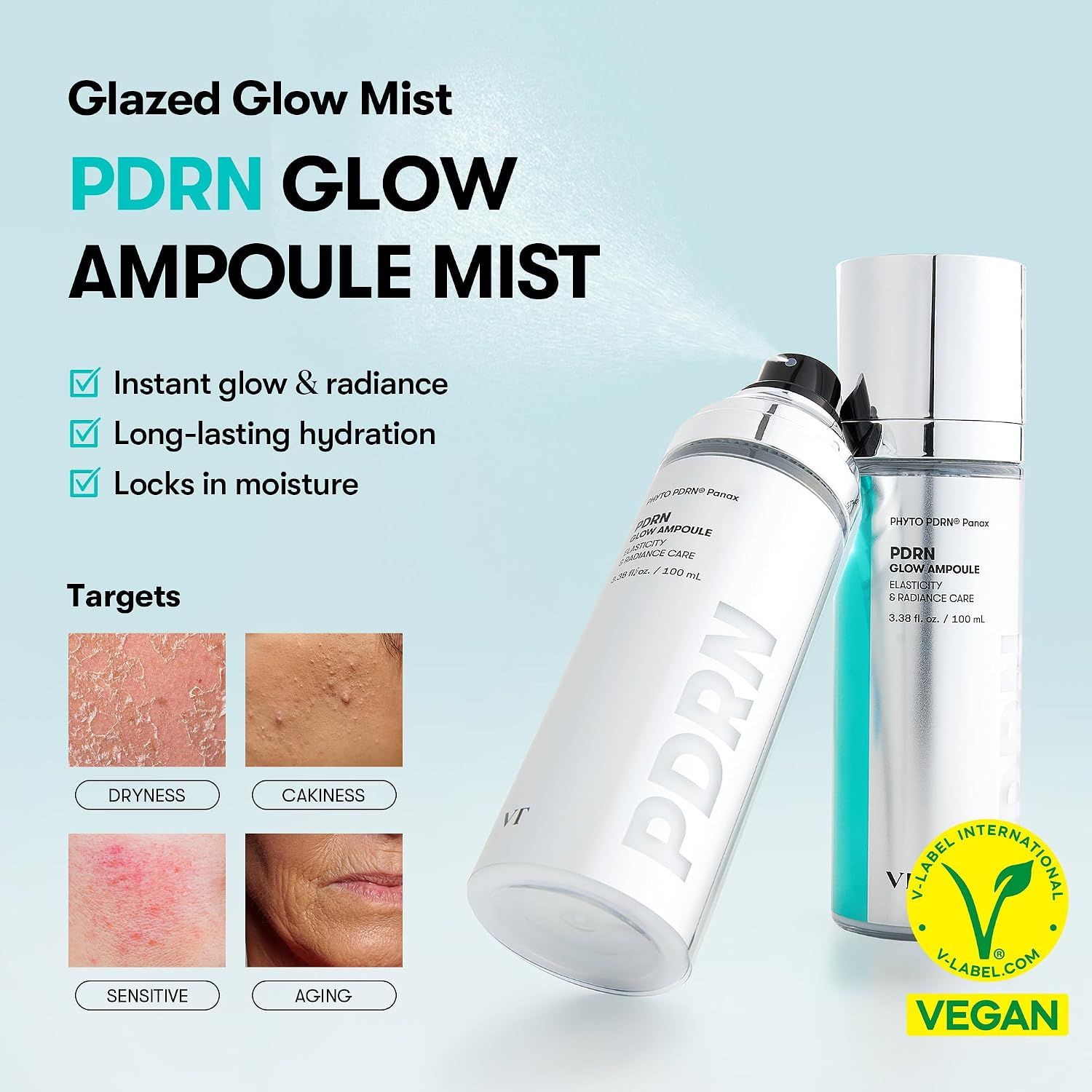 VT Cosmetics PDRN Glow Ampoule 100ml