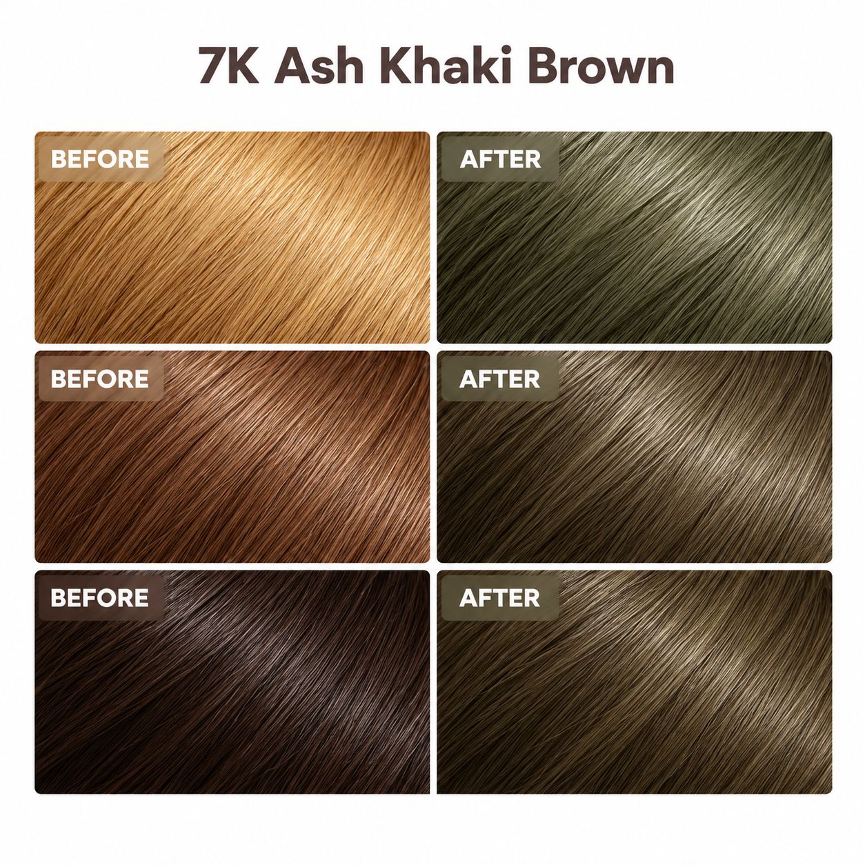 Mise En Scene Hello Bubble Hair Foam Color #7K Ash Khaki Brown