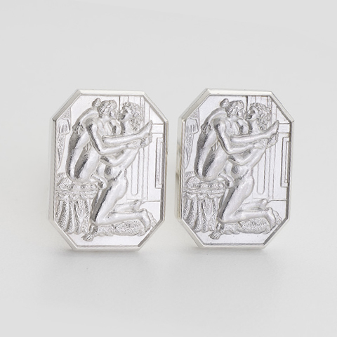 Alphonse Sterling Silver Emerald Cut Cufflinks