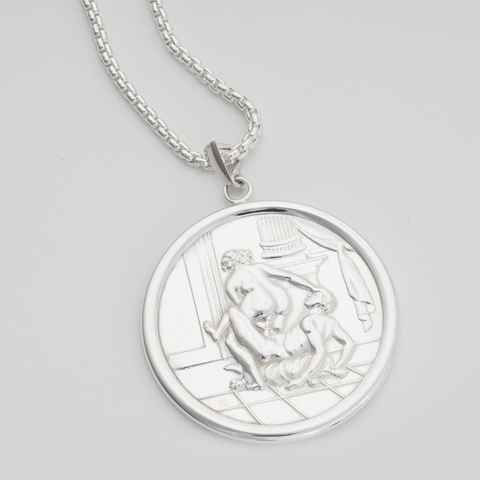 Juliette Framed Sterling Silver Pendant