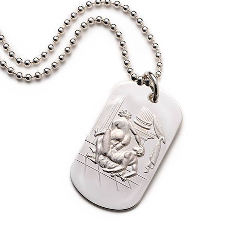 Francois Sterling Silver Dog Tag