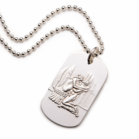 Alphonse Sterling Silver Dog Tag