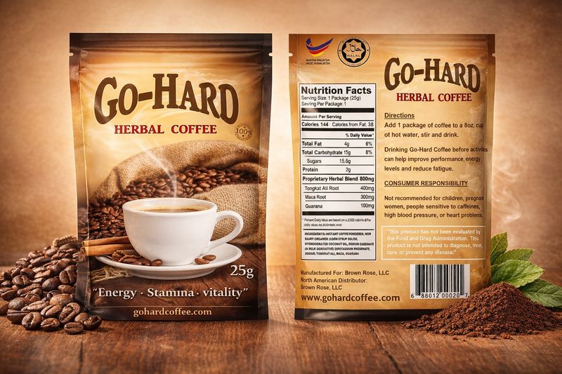 10 Packs Go Hard Coffee
