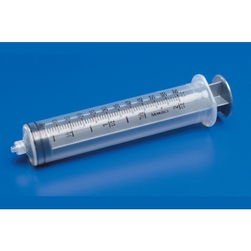 60 mL Syringe, Plastic, Luer Lock