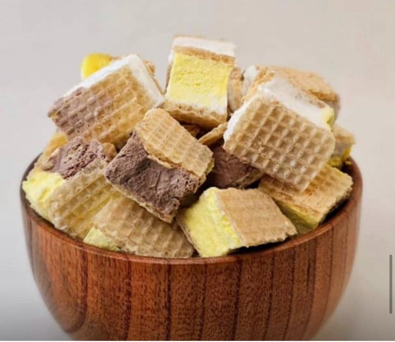 Crunchy Zafron wafer ice cream  