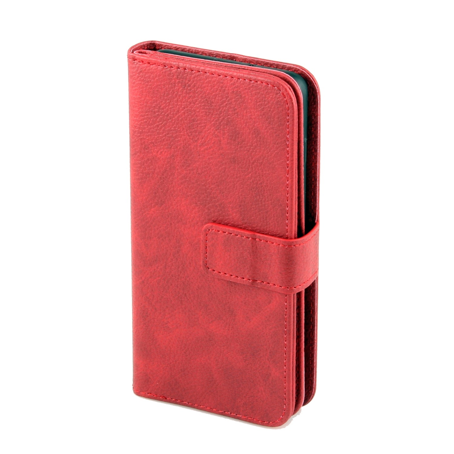 iPhone X / Xs 5.8 Book Case With Nine Card Holders, Color: Red