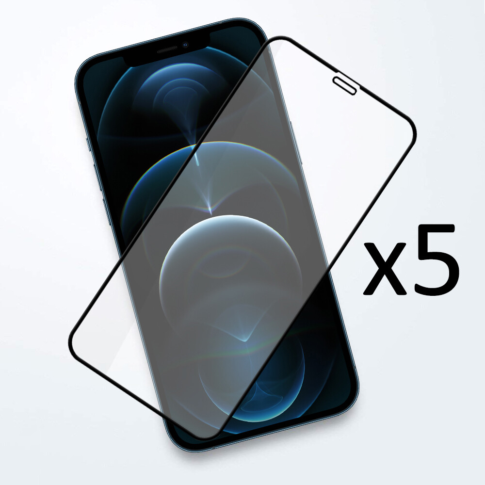 iPhone 13 Mini 5.4 Full Glue Glass Screen Protector ( 5 Pack )