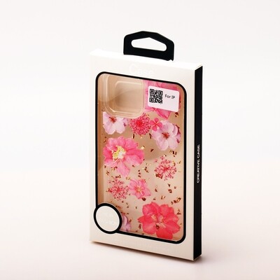 iPhone 12 Mini 5.4 Clear Flower Back Case