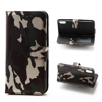 iPhone X / Xs 5.8 Book Case Army Green