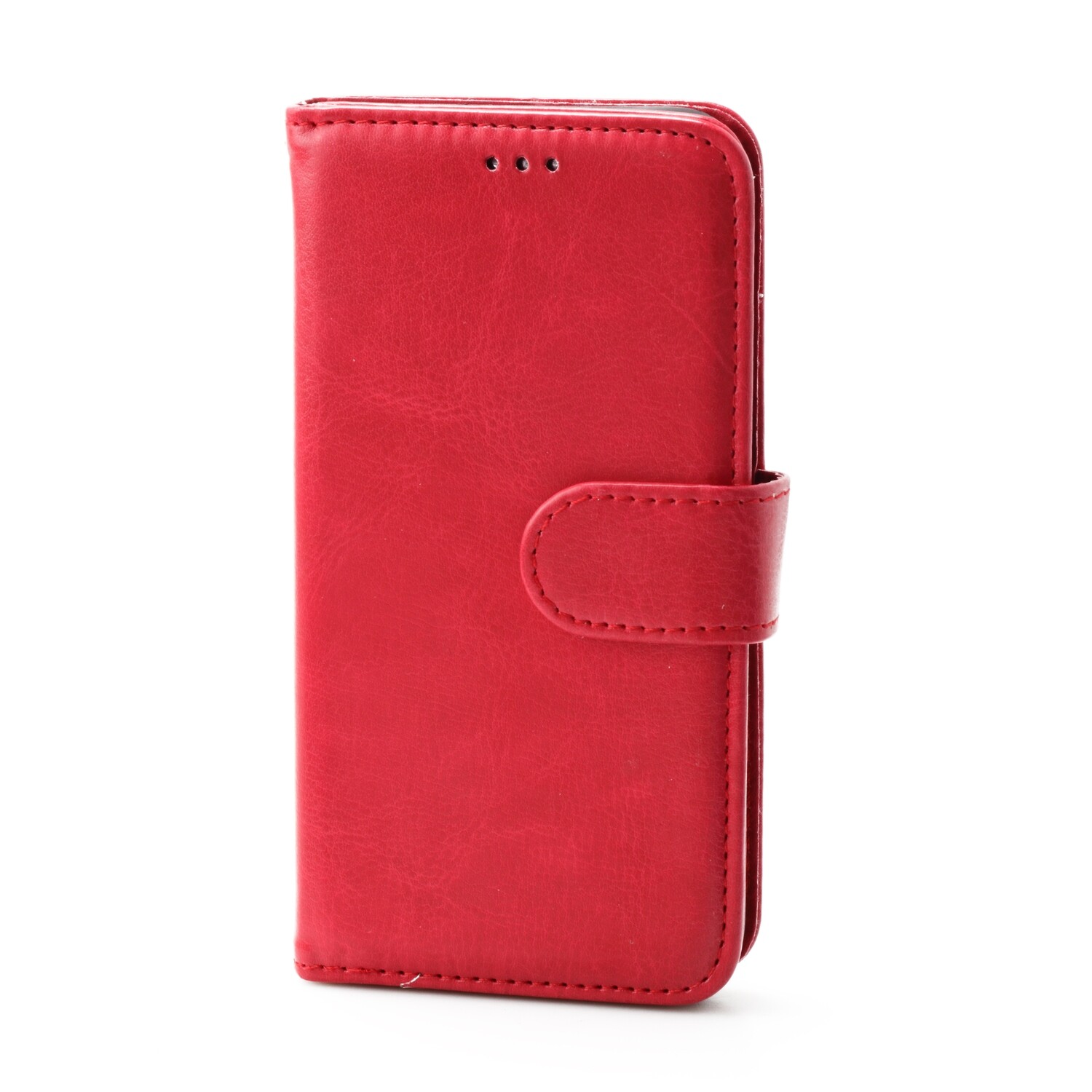 iPhone XR 6.1 Book Case Plain, Color: Red