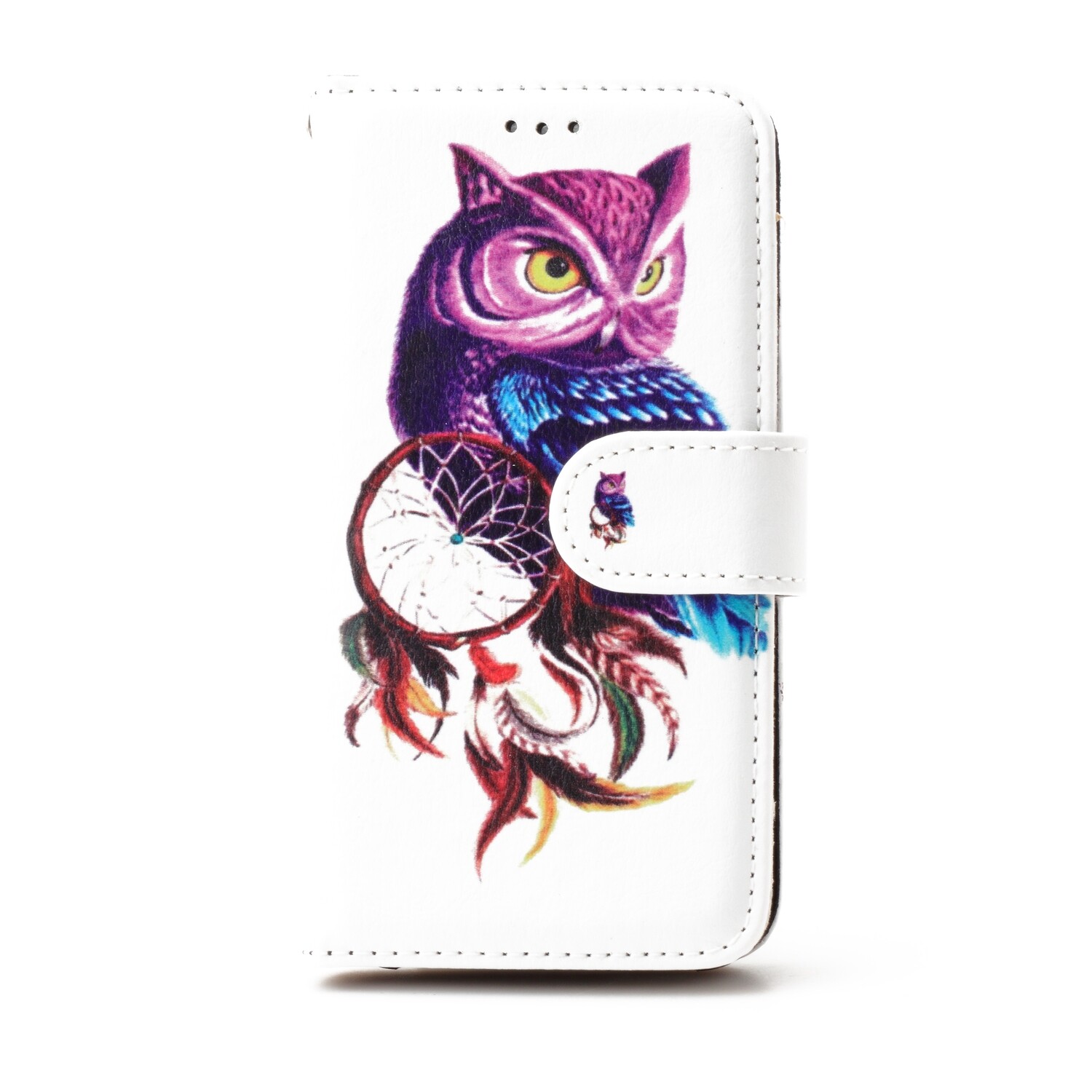 iPhone Xs Max 6.5 Book Case Printed ( Classic 6 ), Pattern: 32 Sigle Owl