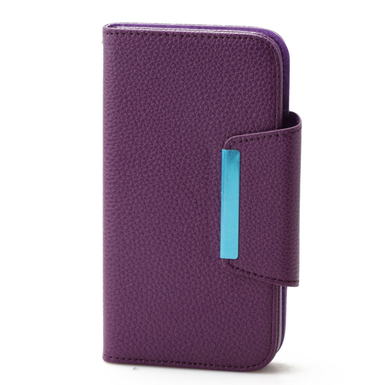 iPhone Xs Max 6.5 Book Case Plain Magnetic, Color: Purple