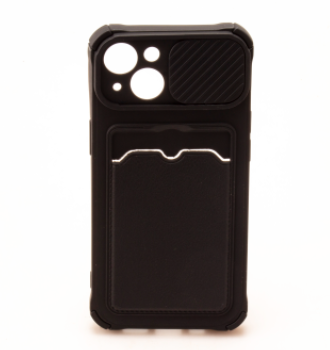 iPhone 12 6.1 Silicone Camera Lens Shield Case, Color: Black