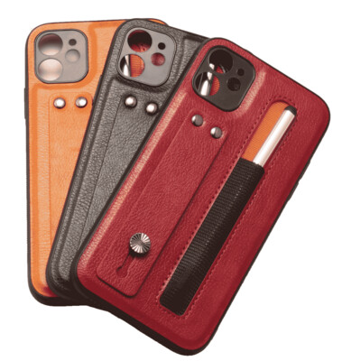 Iphone 11 6.1 Tough Leather back case with pen