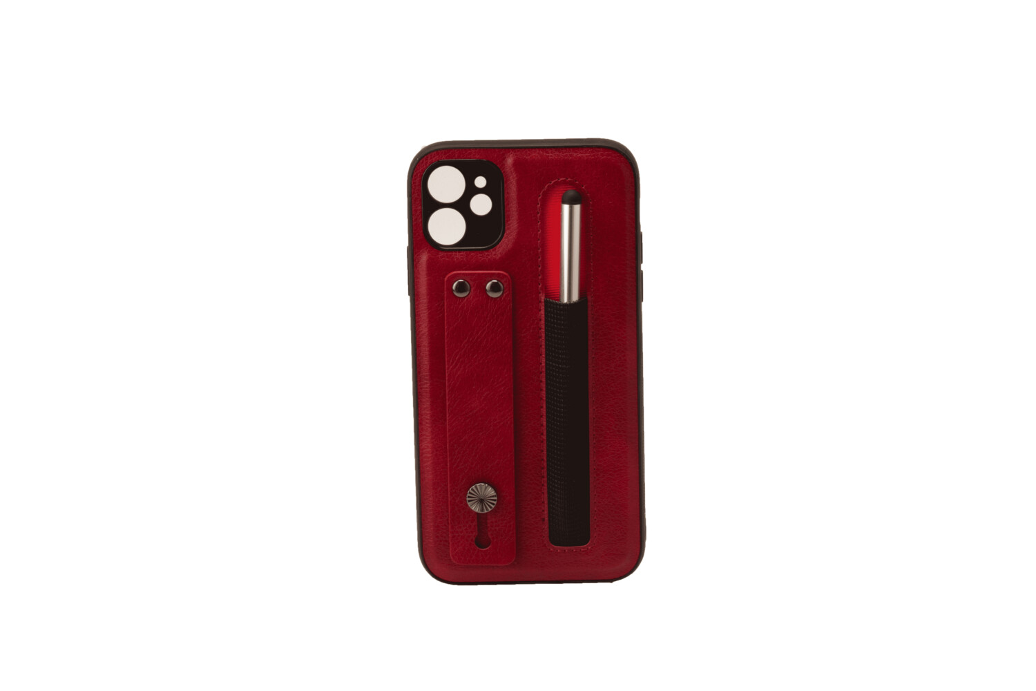 Iphone 11 6.1 Tough Leather back case with pen
